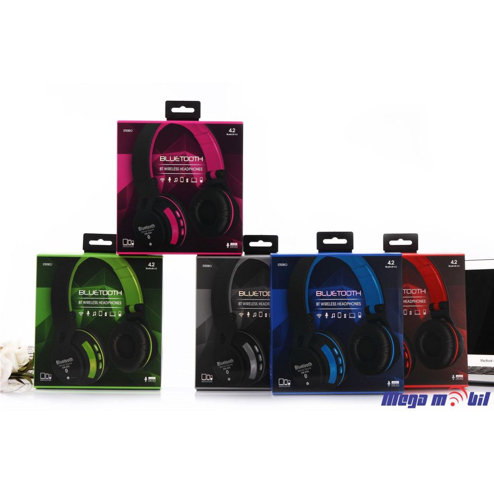 Slusalki Bluetooth SY-BT896 red